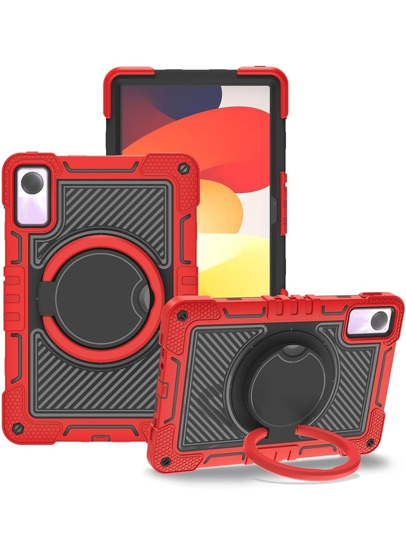 Shockproof Case Compatible with Redmi pad SE 11-inch 2023, Heavy-duty Rugged Case with Handle Grip/shoulder Strap Stabilized Bracket Silicone Case - Image 1