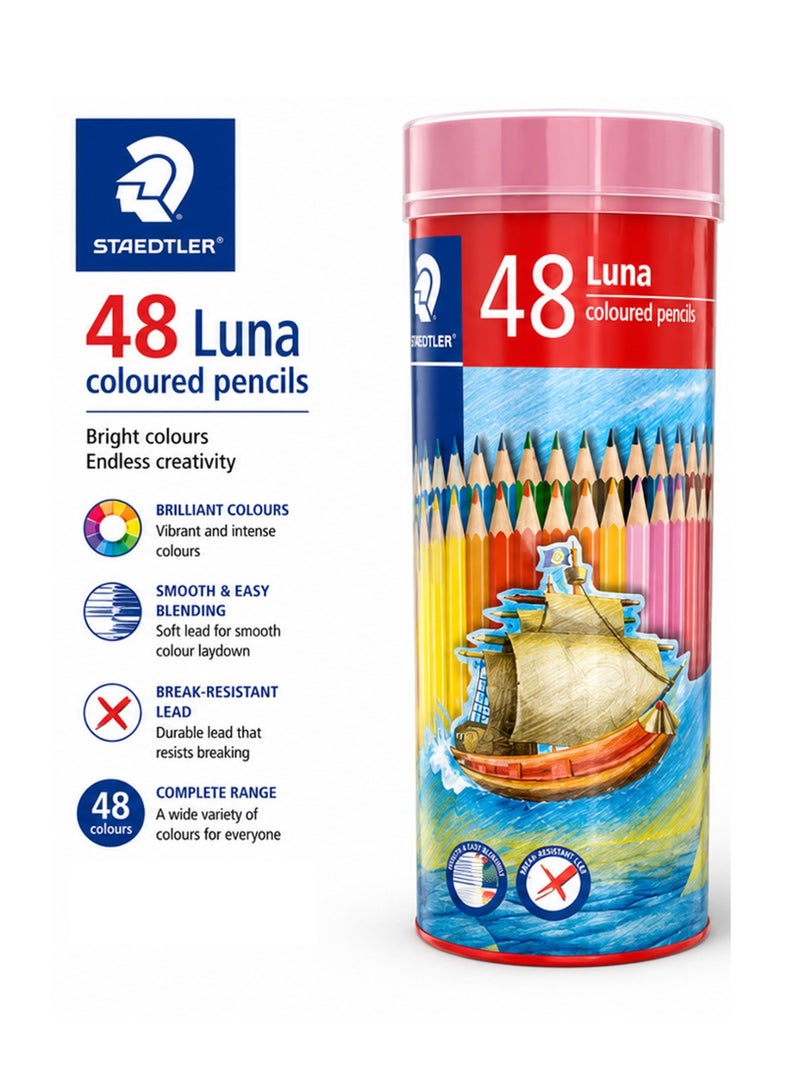 STAEDTLER 48-Piece Luna ColourPencils in Reusable Storage Tube Multicolour - Image 1