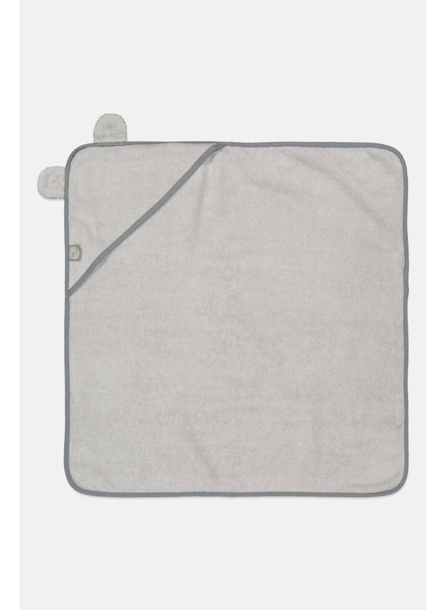My 1st Years Toddlers Hooded Textured Towel 70  x 70 cm, Grey  - Image 2