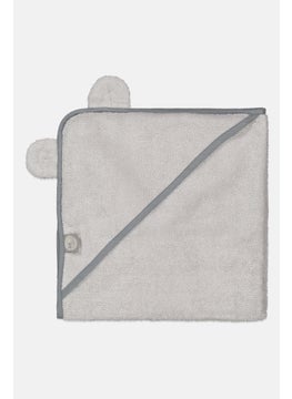 My 1st Years Toddlers Hooded Textured Towel 70  x 70 cm, Grey  - Image 1