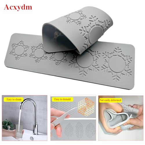 Acxydm 2PCS Christmas Snowflake Molds,Tuile Molds Silicone Baking Mold,Fondant Chocolate Molds Set with Silicone Snowflake Mold and 3D Candy Lace Mould for Making Sugar Craft,Cupcakes - Image 5
