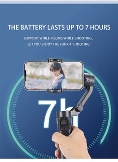 Generic F5plus Foldable 3-Axis Stabilizer for Smartphones – Compact & Lightweight (290g), 6-7 Hours Battery Life, 2200mAh, Type-C USB Charging, Supports Phones 5586mm Width, 150g260g Weight – Adjustable Tilt, Roll, and Pan Rotation  - Image 3