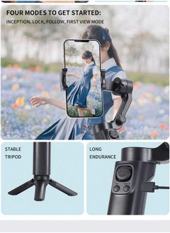 Generic F5plus Foldable 3-Axis Stabilizer for Smartphones – Compact & Lightweight (290g), 6-7 Hours Battery Life, 2200mAh, Type-C USB Charging, Supports Phones 5586mm Width, 150g260g Weight – Adjustable Tilt, Roll, and Pan Rotation  - Image 5