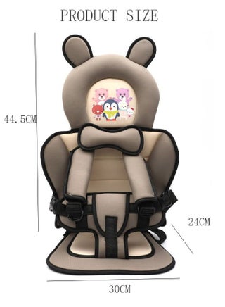 Portable Child Car Safety Chair Safety Seat With Five-Point Belt For kids Children's Car Safety Seat Cushion for Driving Outdoor Traveling - view 3