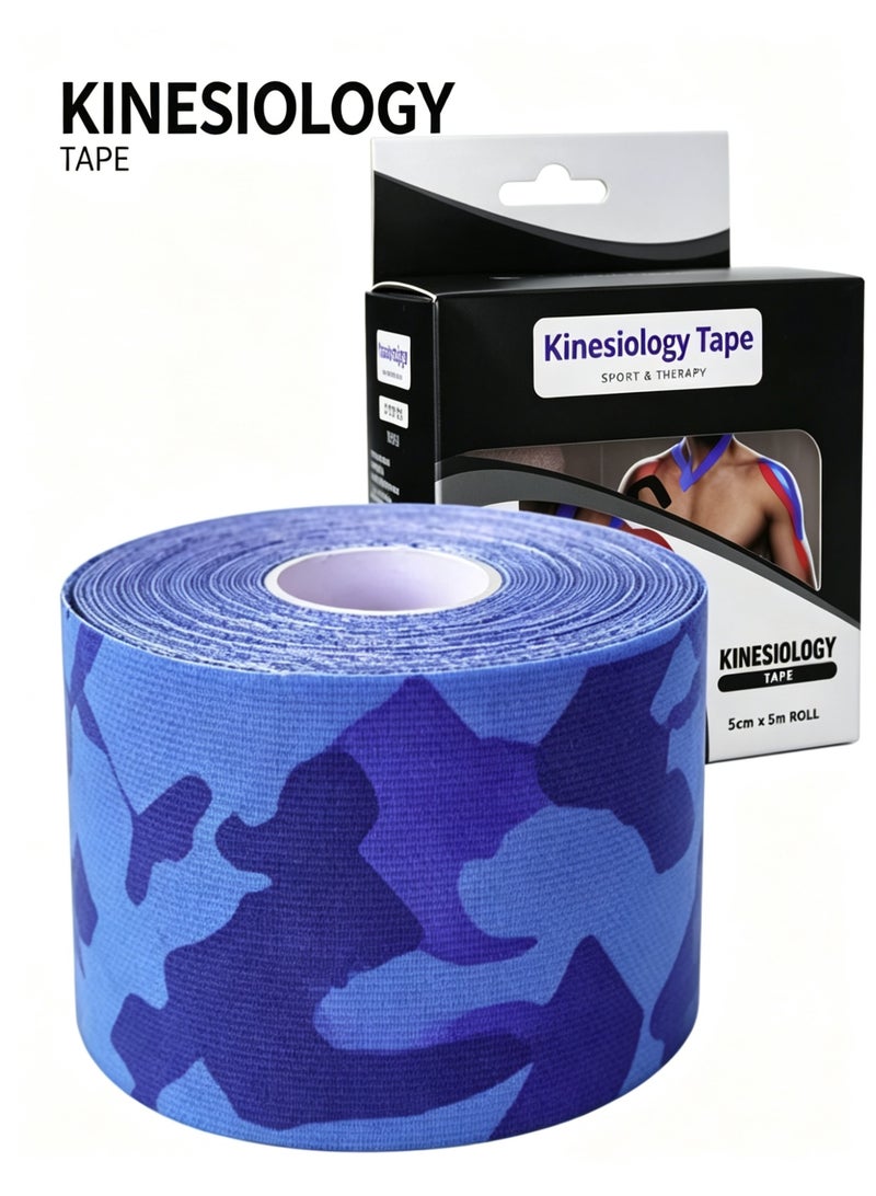 TheraBand Kinesiology Tape Kinesiology Sports 5m x 5cm Roll of Elastic Muscle Support Tape for Exercise medical sports tape used to support lean, joint, and minor aches and pains. - Image 1