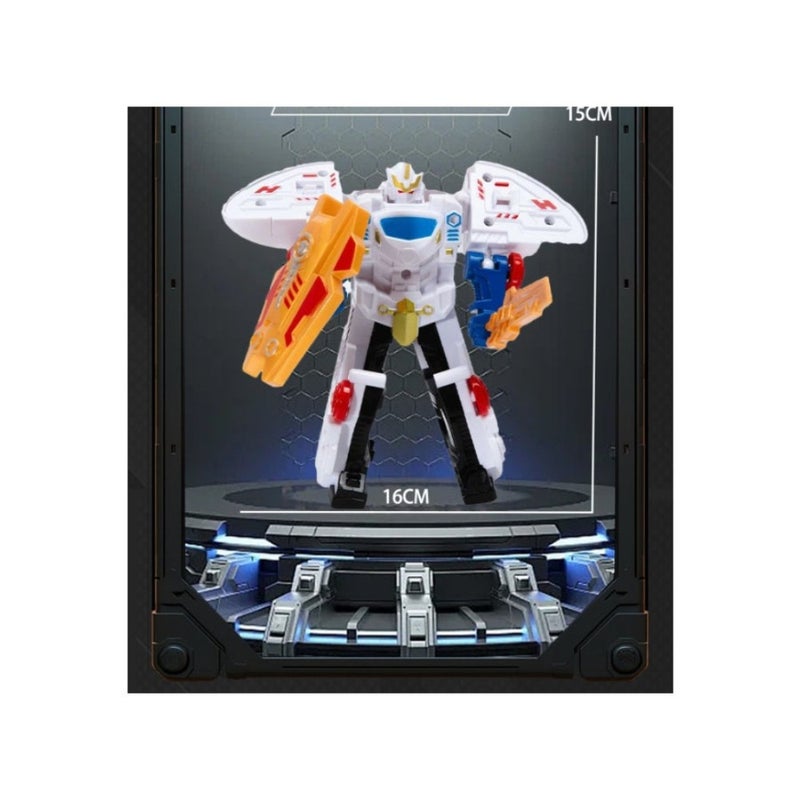 White High Speed Train Transforming Toy Combined Robot Educational Birthday Gift - Image 5