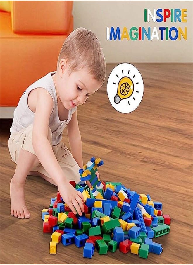 Goolsky - Goolsky Building Bricks 1000 Pieces, Basic Building Blocks with Random Colors, 8 Shapes, 1000Pcs Bulk Building Bricks for Kids Age 3+, Compatible to All Major Brands - Image 1