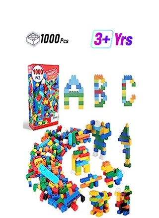 Goolsky Building Bricks 1000 Pieces, Basic Building Blocks with Random Colors, 8 Shapes, 1000Pcs Bulk Building Bricks for Kids Age 3+, Compatible to All Major Brands - pzsku/Z8596A06D33BF2A1BFB2BZ/45/1749118406/76b2d8f5-acdb-4fd4-94da-68c7b821615d
