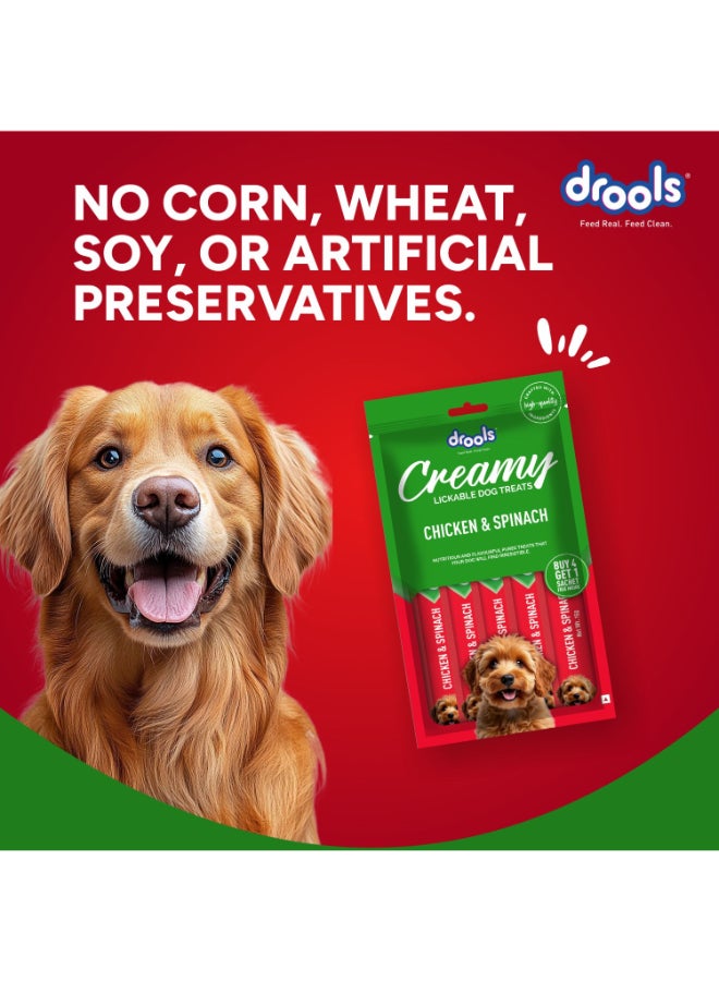 Drools Creamy Lickable Dog Treats Chicken And Spinach - Image 5