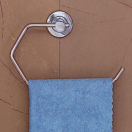 GARBNOIRE Stainless Steel Hexa Half Towel Ring/Napkin Ring - Bathroom Towel Holder - Towel Hanger - Towel Stand - Bathroom Accessories - Image 2