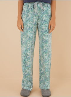 High Waist Printed Pants