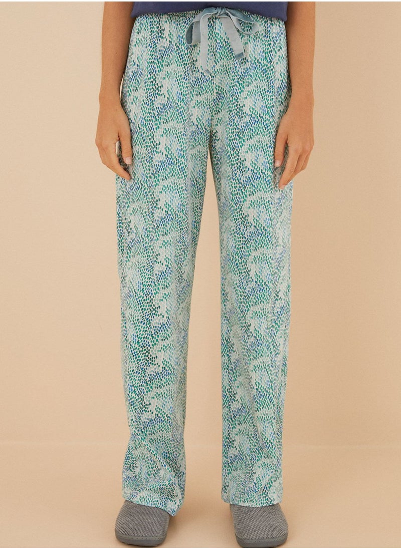 women'secret - High Waist Printed Pants - Image 1