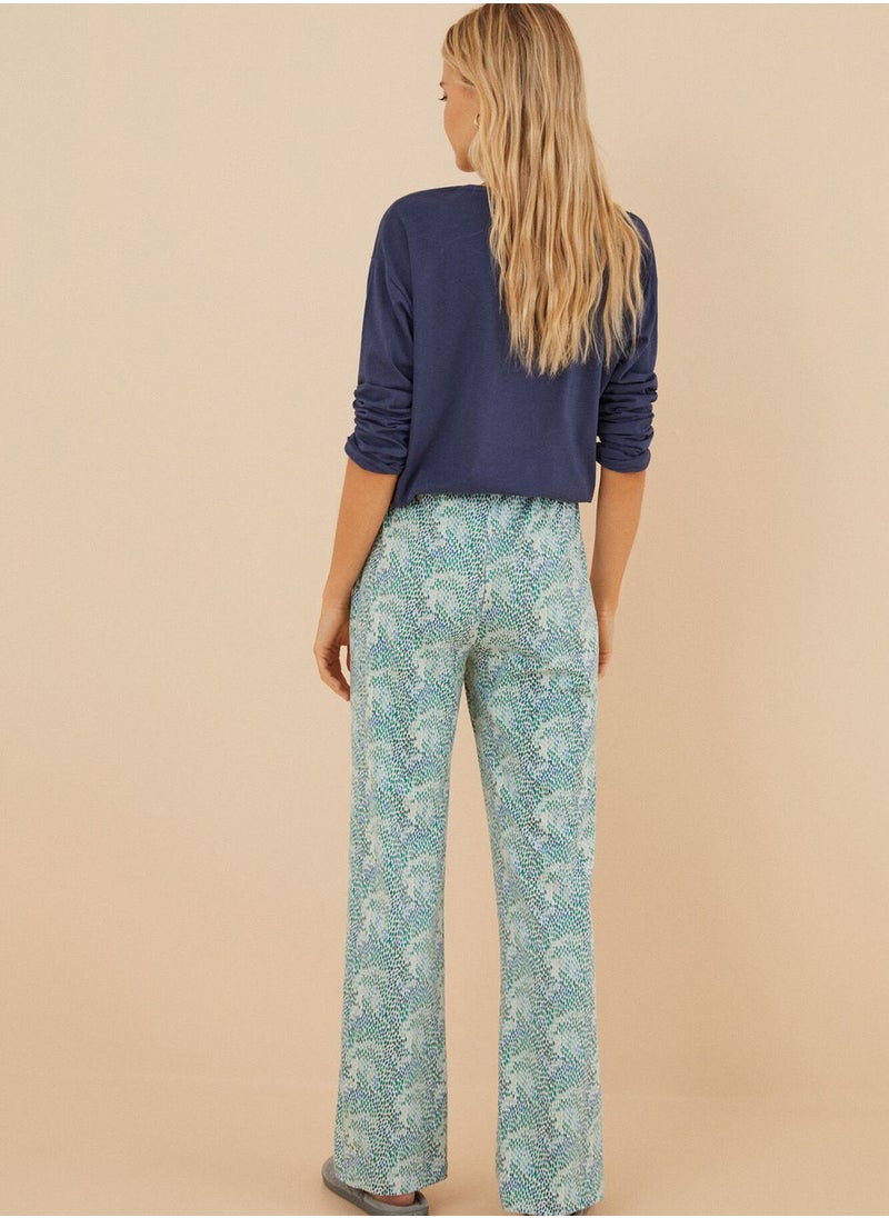 women'secret - High Waist Printed Pants - Image 1