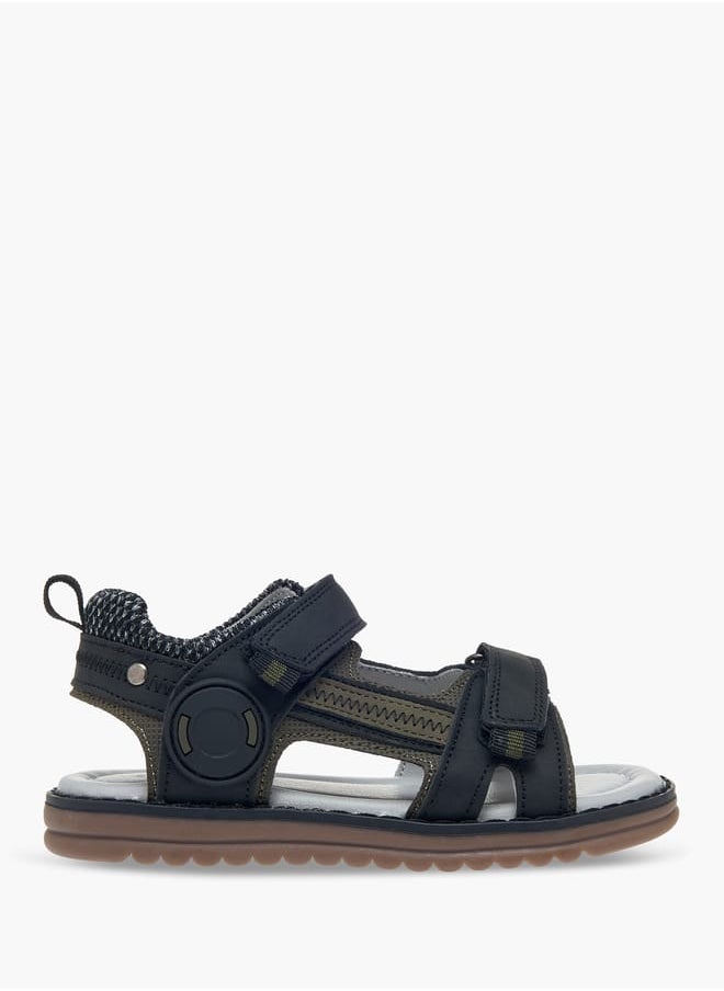 LBL by Shoexpress - Boys Colourblock Sandals With Hook And Loop Closure - Image 1