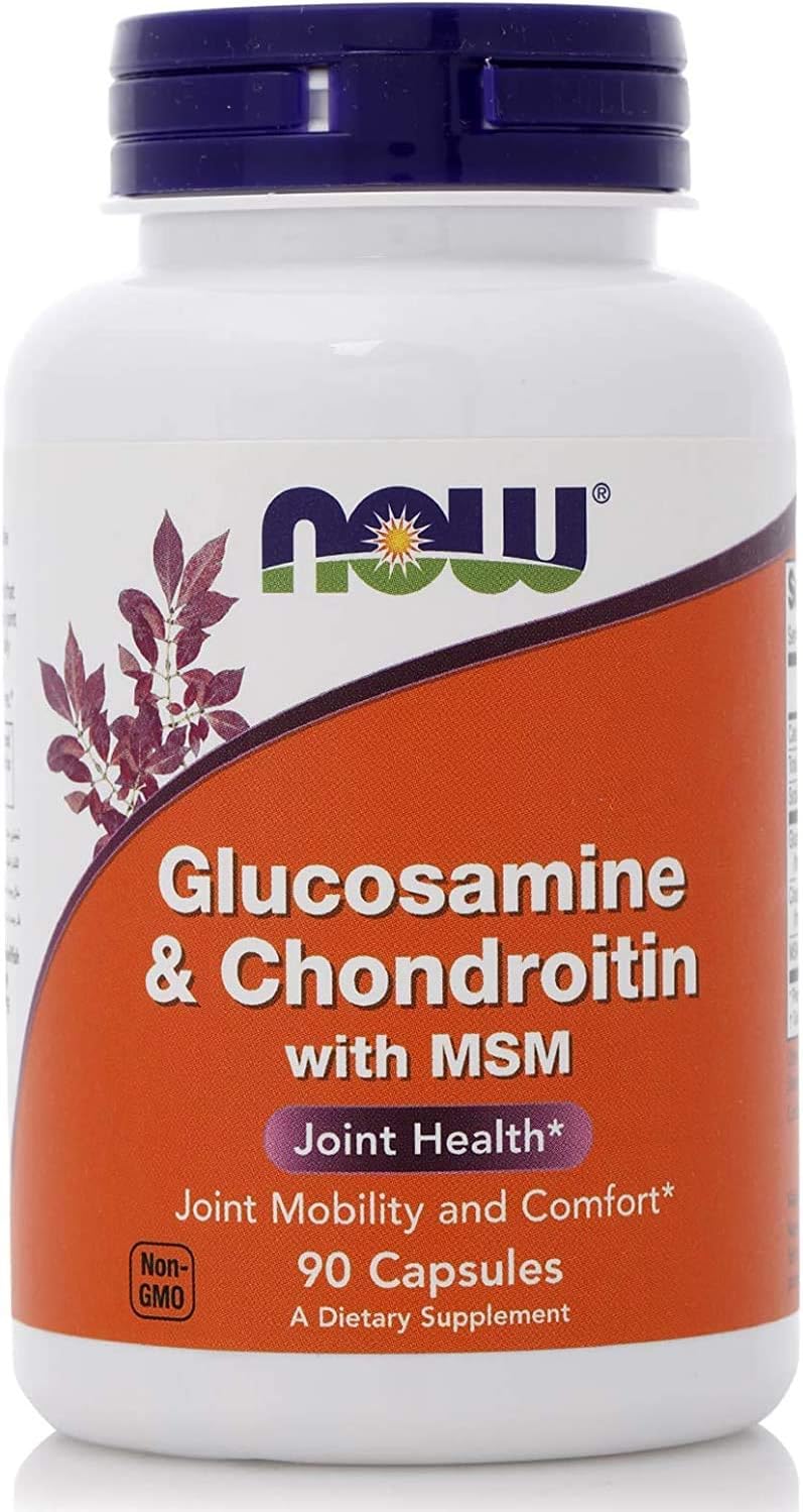 ناو Now Foods Glucosamine And Chondroitin With MSM, 90 Capsules, 200 Grams - Image 2