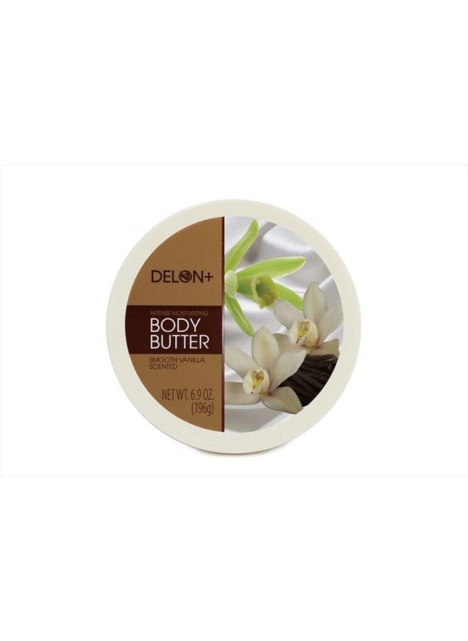 Delon - Intense Moisturizing Body Butter, 6.9 Oz (4-Pack) (Smooth Vanilla) - Image 1