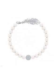 SWAROVSKL Elegant Feather Pearl Element Bracelet