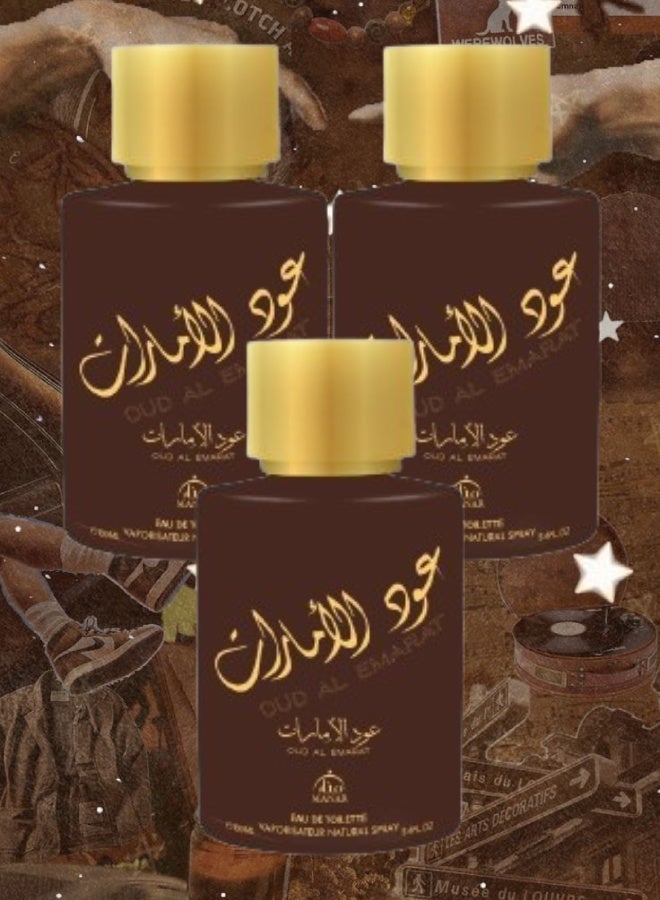 manar 3 Pieces Oud Al Emarat Perfume 100ML - Image 1