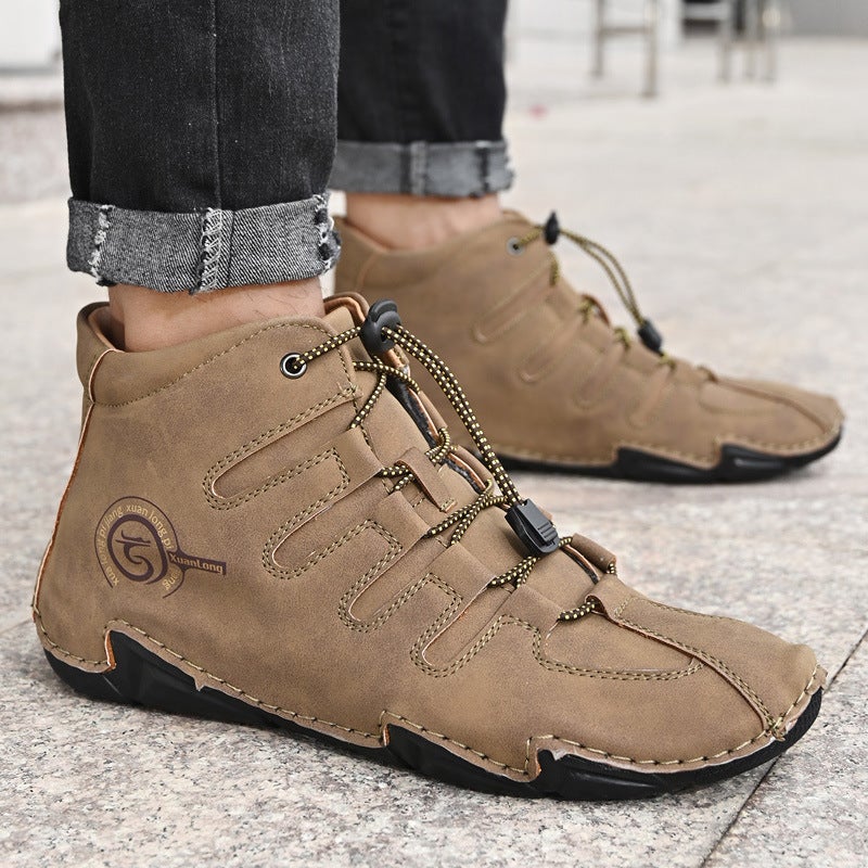 Winter New Plus Size Mid-High Cotton Men'S Shoes Casual Martin Boots - Image 4