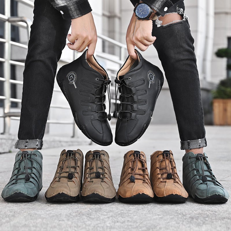Winter New Plus Size Mid-High Cotton Men'S Shoes Casual Martin Boots - Image 3