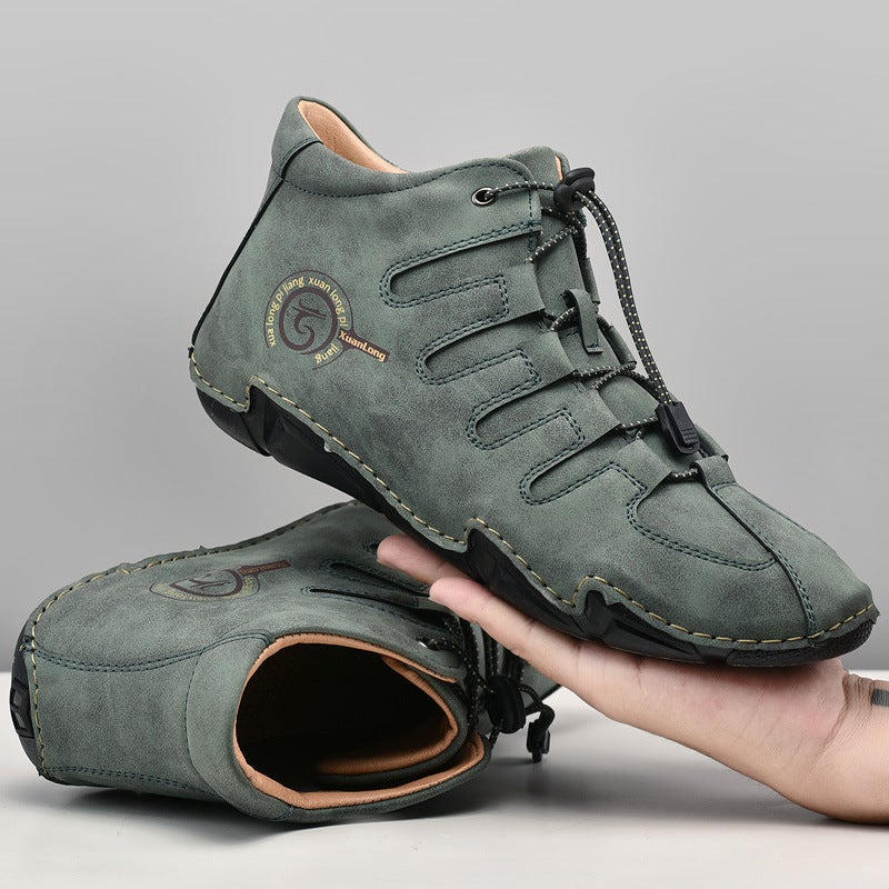 Winter New Plus Size Mid-High Cotton Men'S Shoes Casual Martin Boots - Image 2