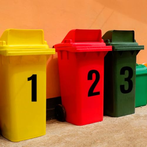 SXDMHYB 16 Sheets /160 PCS Mailbox Number stickers 4 Inch Waterproof Vinyl Large Decals Self Adhesive House numbers，for Signs Car Home Residence Trash can,Mailbox,Address Number(Black) - Image 3