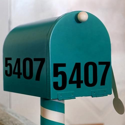 SXDMHYB 16 Sheets /160 PCS Mailbox Number stickers 4 Inch Waterproof Vinyl Large Decals Self Adhesive House numbers，for Signs Car Home Residence Trash can,Mailbox,Address Number(Black) - Image 4