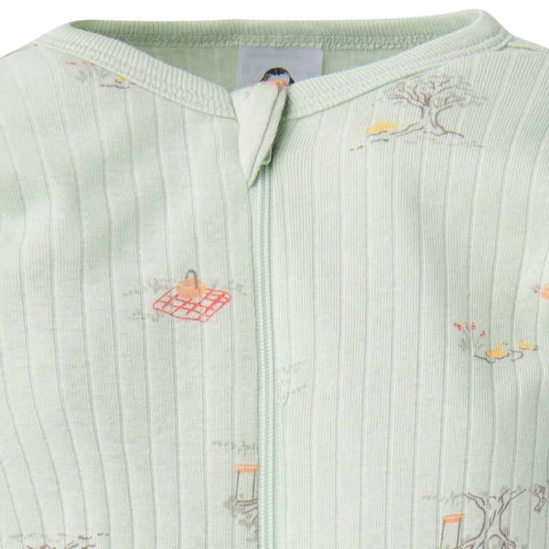Gerber Baby Unisex 2-Pack 2-Way Zip Textured Sleep 'N Play, Park Picnic, 6-9 Months - Image 3