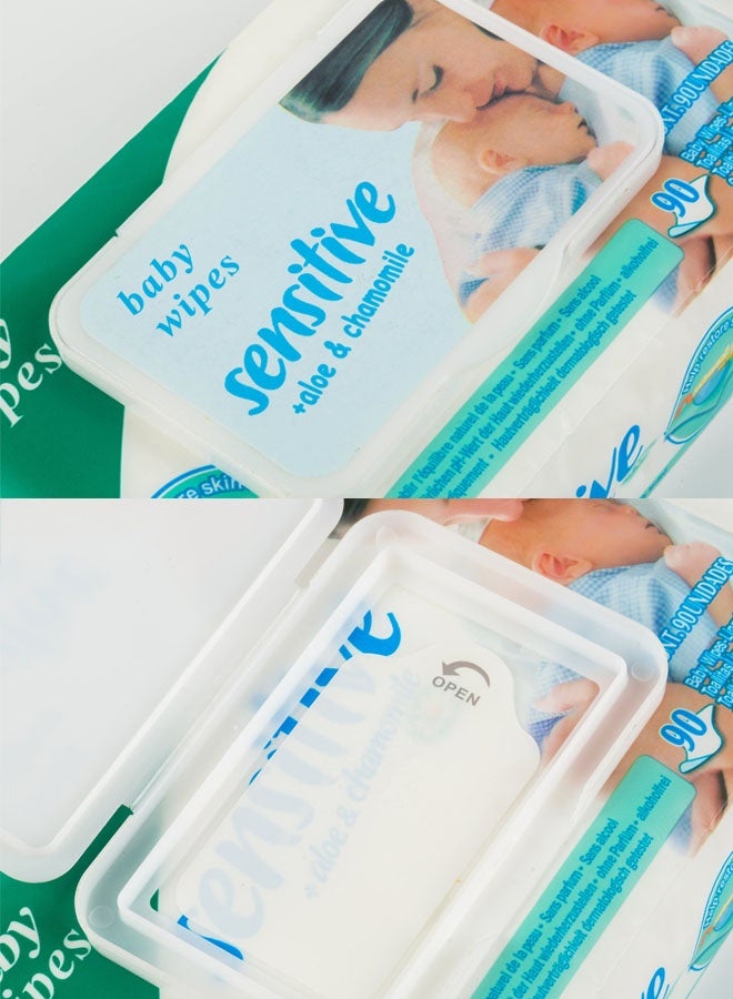 90 Count Original Plastic Free, 99.9% Water Wipes,Based Baby Wet Wipes And Unscented For Sensitive Skin - 90 Count(15*18cm) - Image 3