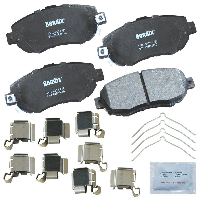 Bendix Priority1 CFC619 Ceramic Front Brake Pads for Lexus GS300 2005-1993, GS400 2000-1998, GS430 2005-2001, IS300 2005-2001, SC430 2010-2002, Toyota Supra 1998-1993 - Image 4
