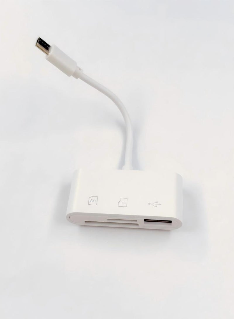 3-In-1 Type-C Hub White 