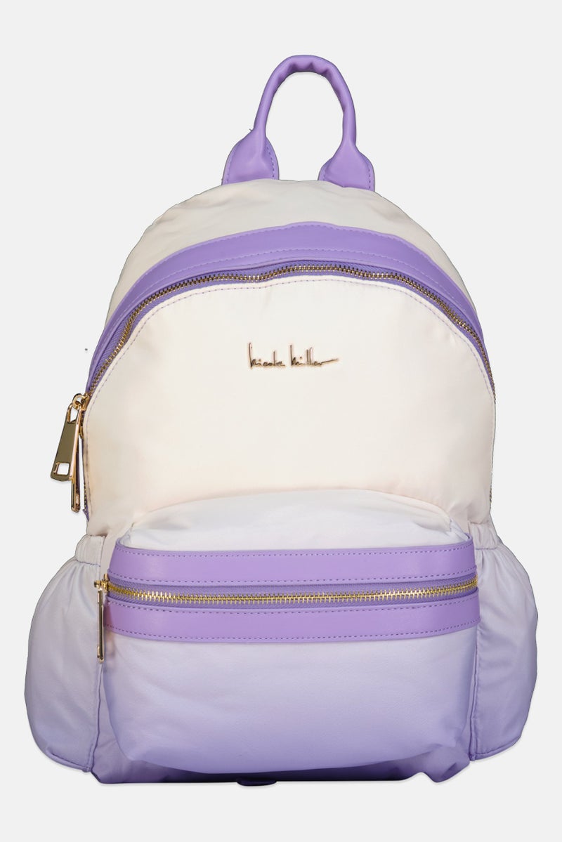 Nicole Miller Women Brand Logo Backpack, Multicolor - Image 1