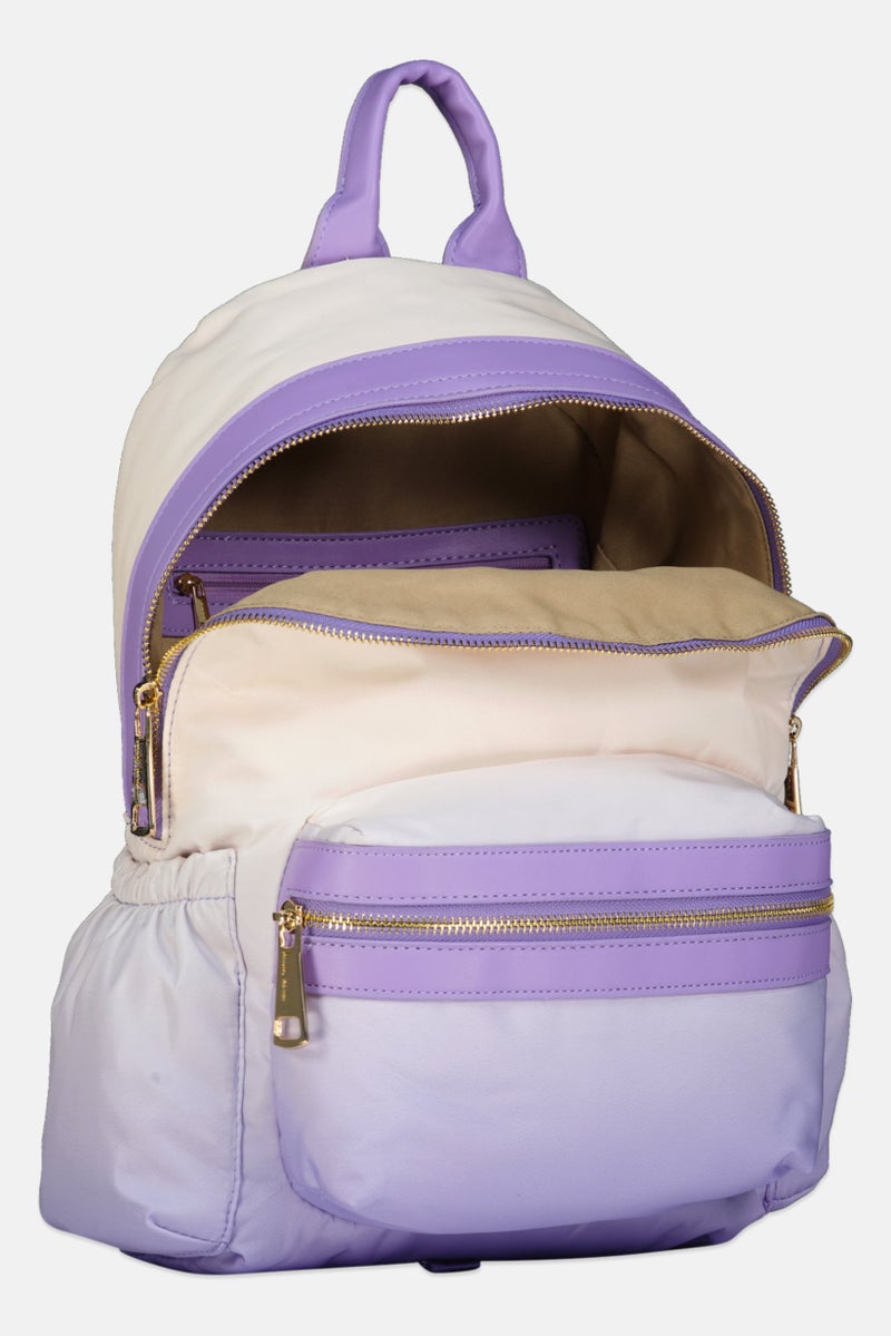 Nicole Miller Women Brand Logo Backpack, Multicolor - Image 3