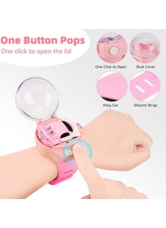 Y&D New Mini Remote Control Car Watch Toys with LED Light 2.4GHz Car Gift for Boys Girls Birthday (Pink)  - Image 3