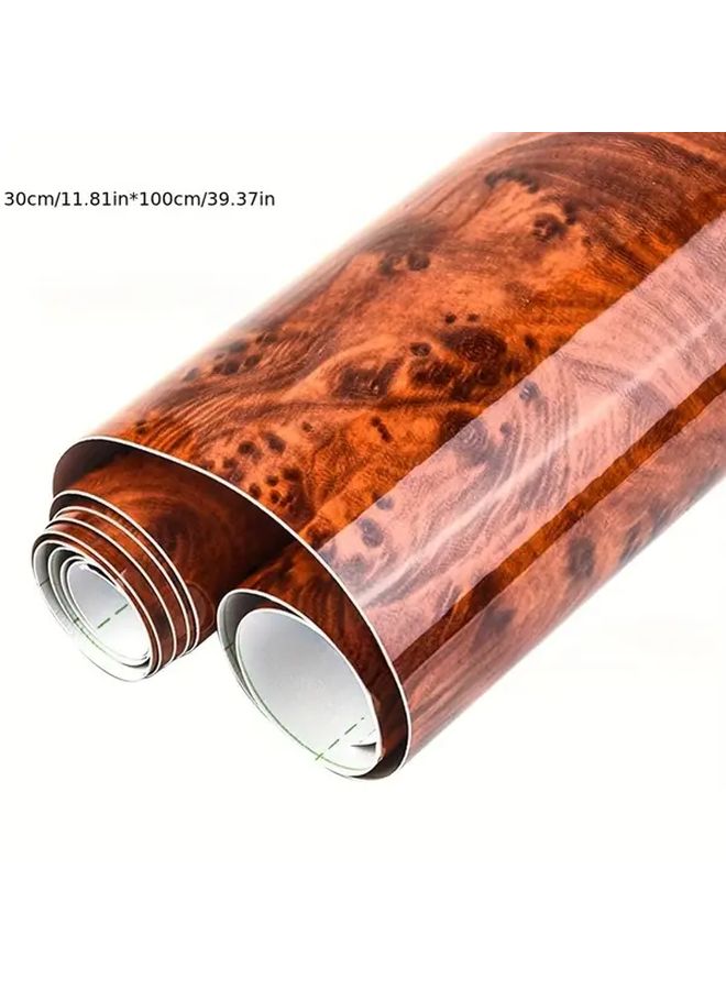Yellow Color Changing Film 11.81x39.37 Inch For Vehicle Wood Interior Panels - Image 4