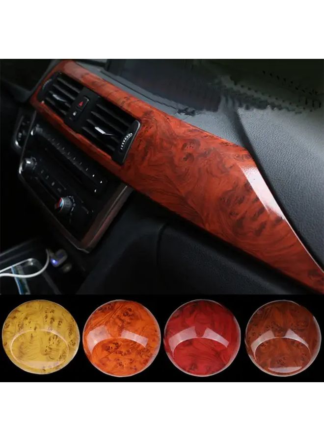 Yellow Color Changing Film 11.81x39.37 Inch For Vehicle Wood Interior Panels - Image 1