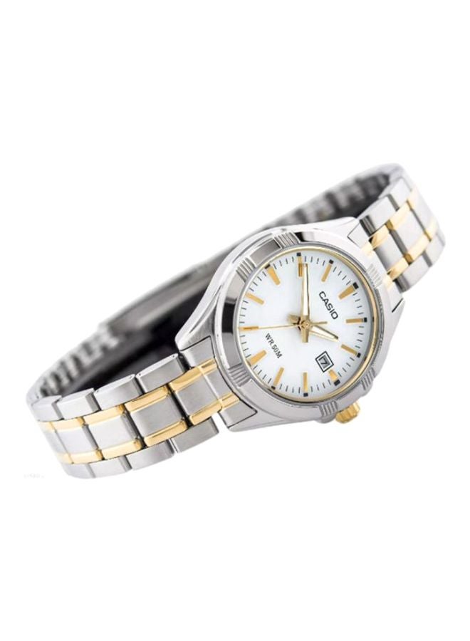 CASIO Women Stainless Steel Analog Watch LTP-1308SG-7ADF - 36 mm - Silver/Gold - Image 3