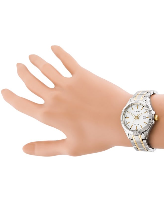 CASIO Women Stainless Steel Analog Watch LTP-1308SG-7ADF - 36 mm - Silver/Gold - Image 5