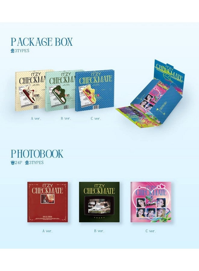 dreamus Itzy Checkmate Special Edition Album+Extra Message Photocards Set (A Ver.) (Jypk1428) - Image 3