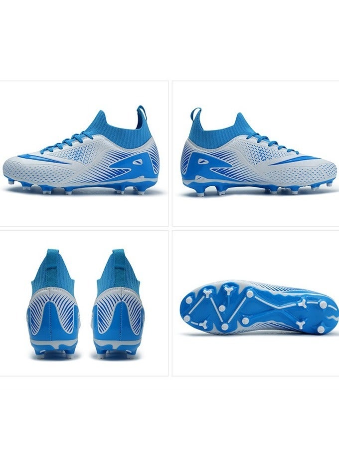 SKT Shiketro Football Lawn Sneakers, High-top Lace-up Football Shoes, Ball Control Uppers For Men And Women, Breathable And Non-Slip Professional Football Shoes - Image 5