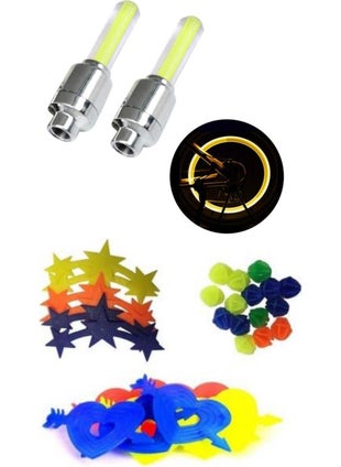 HELLOVE Bike Valve Light + Bike Trim Set Bike Rim Light  - Image 1