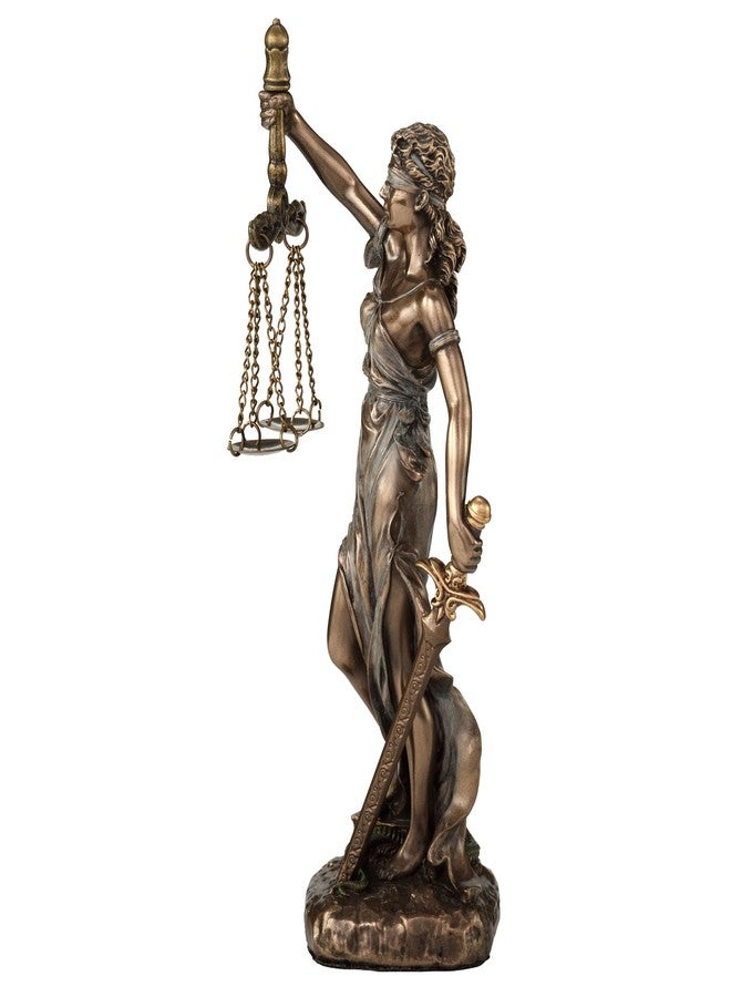 Veronese Design 6 1/2 Themis Greek Goddess of Justice Resin Sculpture Cold Cast Bronze Finish - Image 3