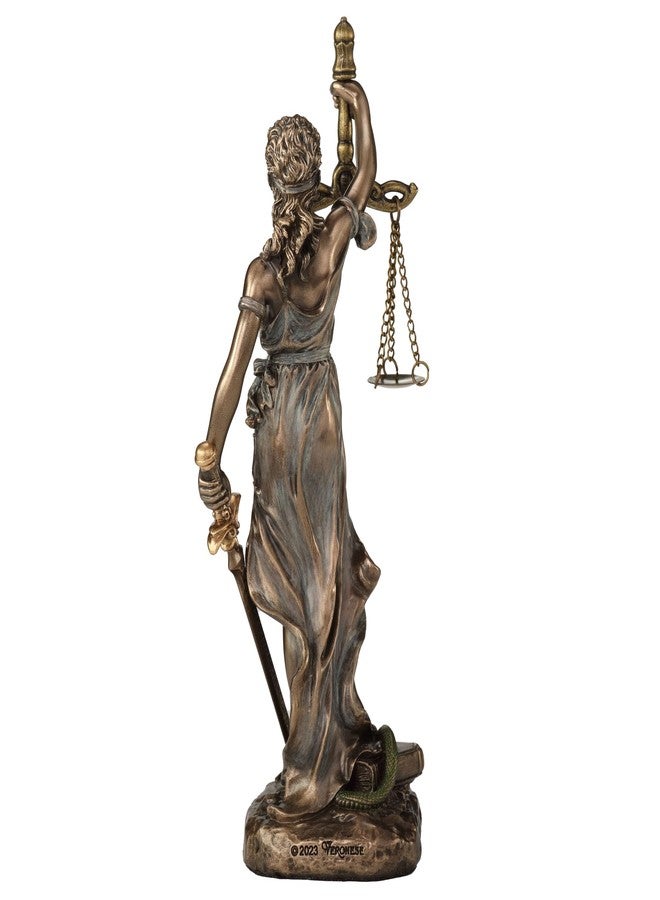 Veronese Design 6 1/2 Themis Greek Goddess of Justice Resin Sculpture Cold Cast Bronze Finish - Image 5