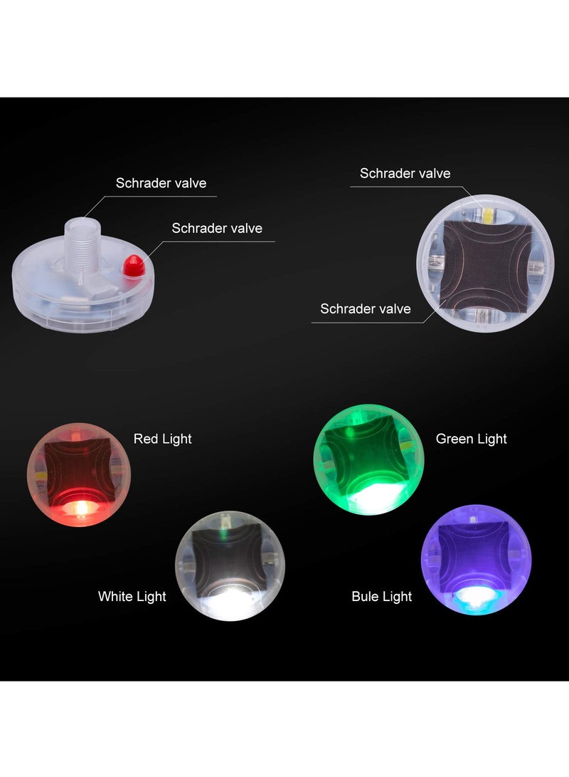 Solar LED Tire Valve Caps, 4pcs Colorful Motion Sensor Lights for Cars, Bicycles and Motorcycles - Image 5