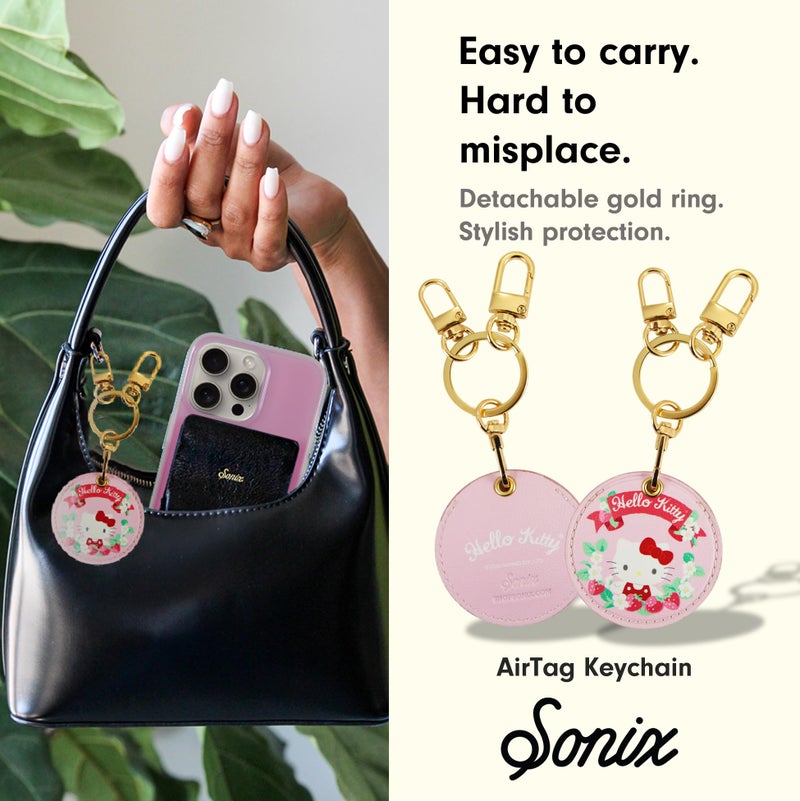 Sonix x Sanrio Keychain Case Compatible with Apple AirTag | Protective Cover Keychain | Hello Kitty & Friends - Floral Hello Kitty - Image 4