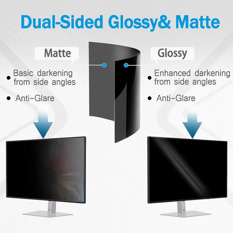 Twugs Practical design alternatives 23.8 Inch Privacy Screens, Computer Filter for 16:9 Monitors, 23.8" Screen Shield Anti-Glare, Anti Blue Light and UV Blocking PC Protector Processed natural substance - Image 5