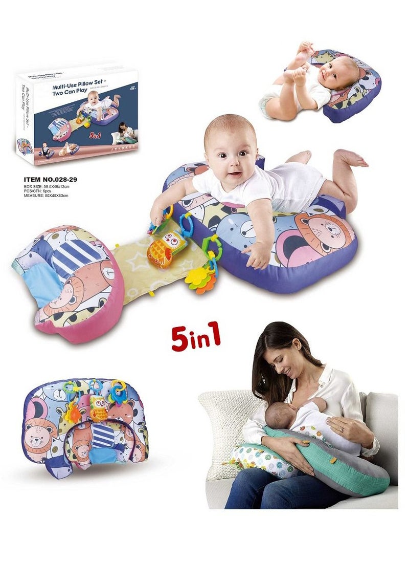 BABYCARA - 5 in 1 Multi-Use Pillow Set Two Can Play - Image 1