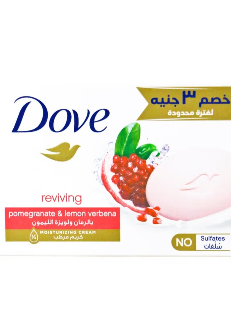 Dove Bar soap Reviving with Pomegranate & lemon Verbena Moisturizing Cream 90 G