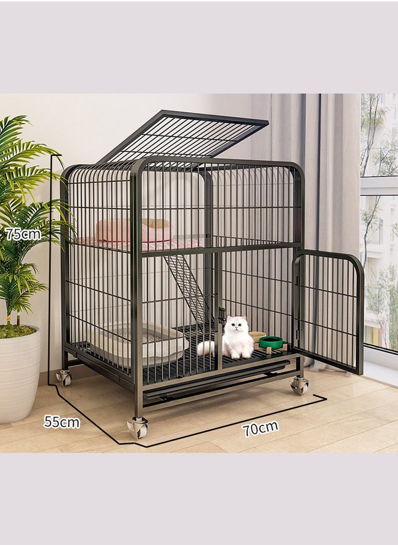 MaBaby Cat Cage Household Interior Enlarges Free Space Cat Villa Cat House Cat House  - Image 5