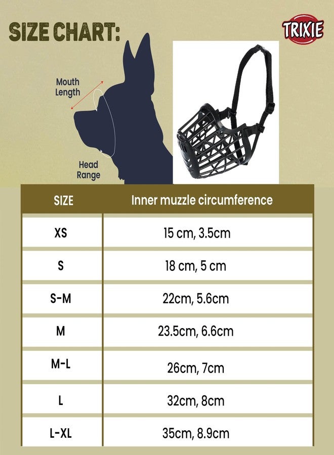 تريكسي كمامة تريكسي للكلاب، بلاستيكية - أسود (طول - 31 سم) - مثال: الراعي الألماني - Image 5